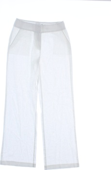 Dámské plátěné kalhoty Marks & Spencer bílé