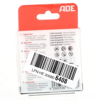 Digitální časovač ADE TD 1800-2