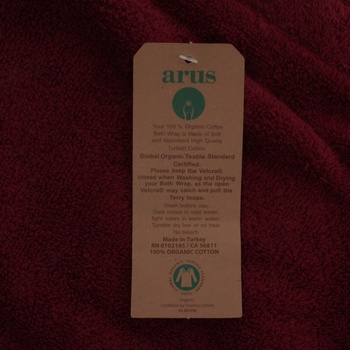 Saunový červený ručník Arus