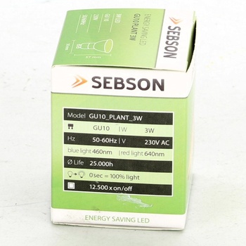 LED žárovka Sebson GU10 3 W