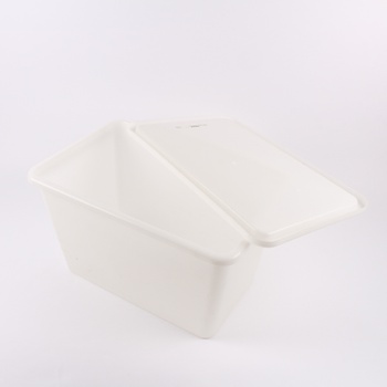 Plastový box s víkem bílé barvy
