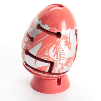 Hlavolam Smart egg červený red dragon