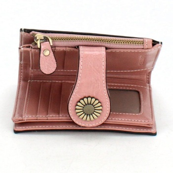 Dámská peněženka z umělé kůže růžová