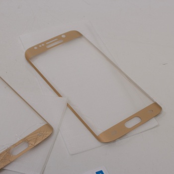 2 ochranná skla Samsung SS S6 edge 3D gold