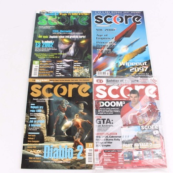 Sada časopisů Score 4 ks 1999-2004