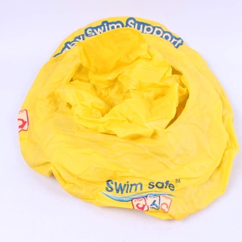 Nafukovací kruh se sedátkem Swim safe žlutý