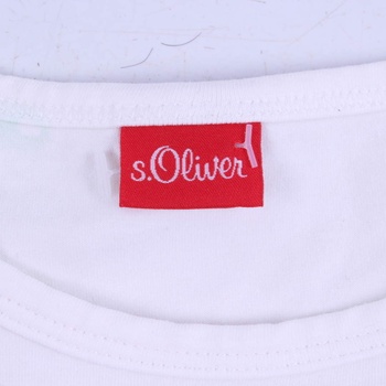 Dívčí tričko s.Oliver bílé barvy