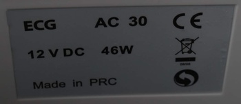 Autochladnička  ECG AC 30