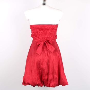 Společenské šaty s flitry odstín červené