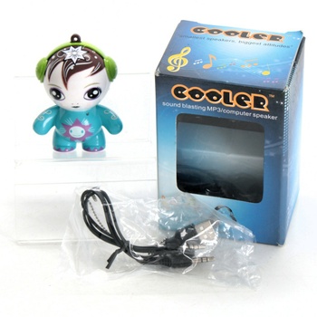 USB figurka a reproduktor Cooler, modrá