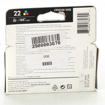 Inkoustová cartridge HP C9352AE 22