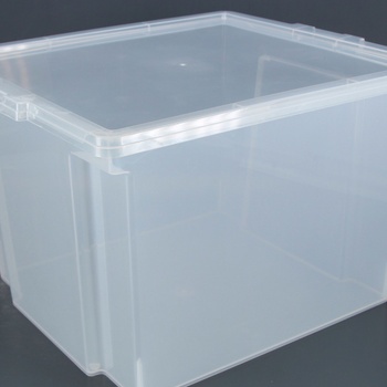 Plastové boxy s víky 6 ks průhledné