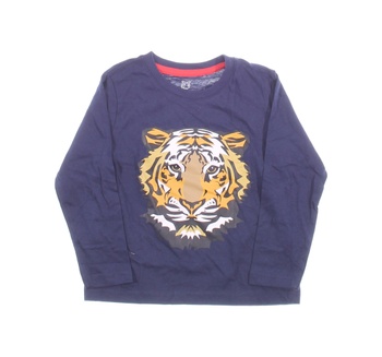 Dětské tričko Lupilu modré s tygrem