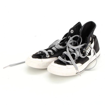 Dětské kotníkové boty Nike černobílé