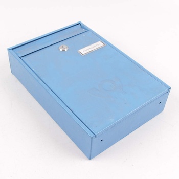 Kovová poštovní schránka modrá