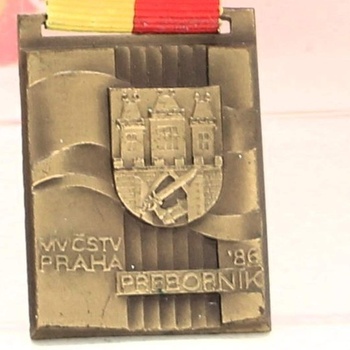 Medaile Přeborník '86 MV ČSTV Praha