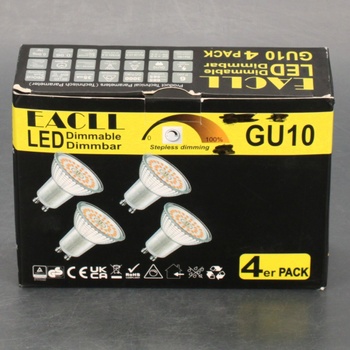 Balení LED žárovek Eacll, 4 ks, 3000 K 