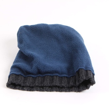 Pánská čepice pletená modro-černá