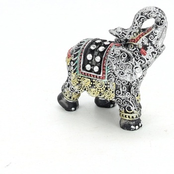 Kovová soška slona dekorativní 