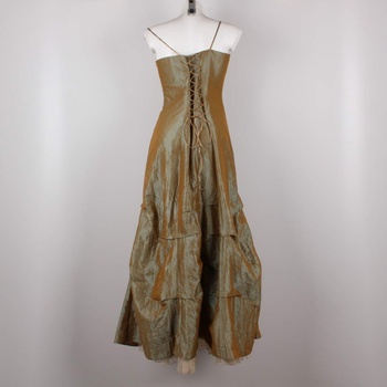 Plesové šaty Mard Collection zlatobéžové