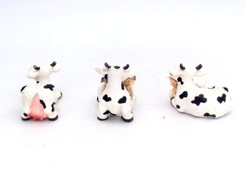 Keramické figurky krávy, 3 ks