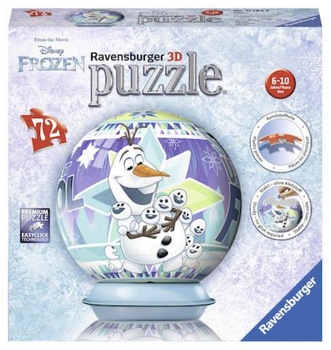3D puzzle Ravensburger Olaf, 72 dílků