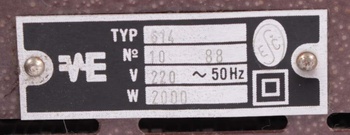 Teplovzdušný ventilátor Eta typ 614