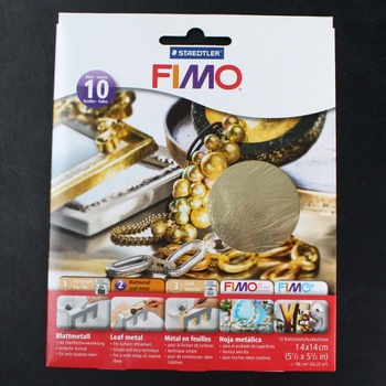 Kovové plátky FIMO Staedtler zlaté 10ks