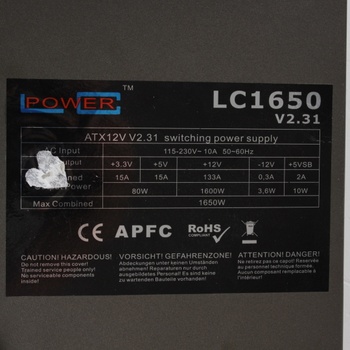 PC ATX Zdroj LC Power LC1650