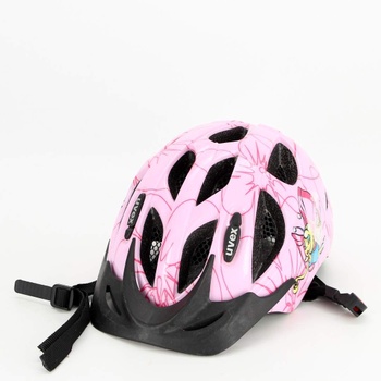 Dětská helma Uvex růžová s plastovým kšiltem