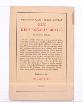 Kniha J. Komárek, J. Tykač: Atlas motýlů