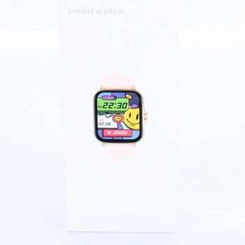 Smart hodinky růžové 2 palce