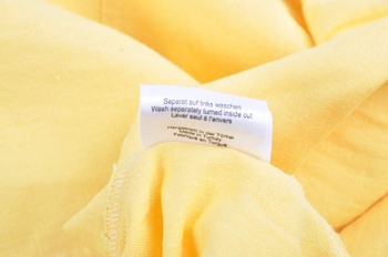 Dámské letní plátěné šaty žluté