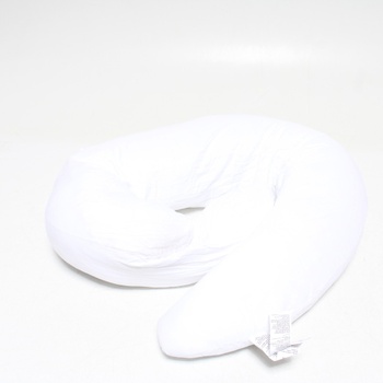 Kojenecký oválný bílý polštář  