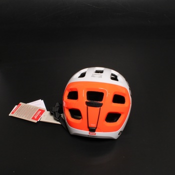 Cyklistická helma Poc bílo-oranžová