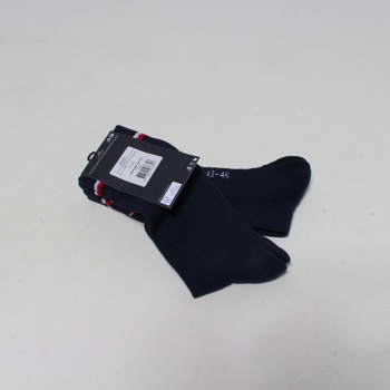 Ponožky Tommy Hilfiger černé s pruhy 43-46