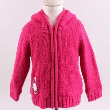 Dětský svetr Lupilu na zip odstín růžové