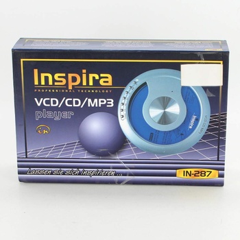 Discman Inspira IN-287 VCD/CD/MP3 stříbrný