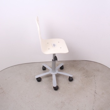 Kancelářská kolečková židle bílá