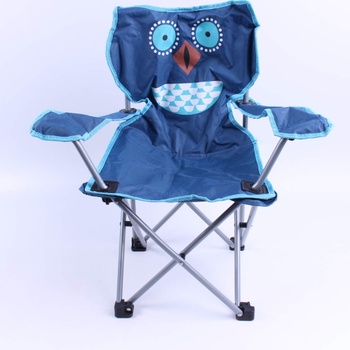 Dětská campingová židlička modrá