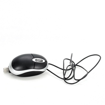 Optická myš stříbrnočerná USB