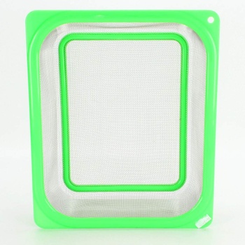 Box plastový čirý se zeleným okrajem