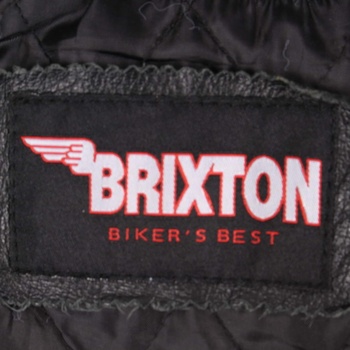 Pánská černá kožená bunda Brixton