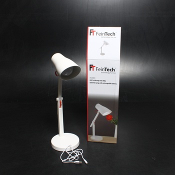 Stolní lampa FeinTech bílá 