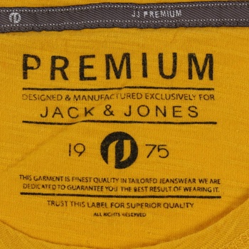 Pánské tričko Jack and Jones odstín žluté
