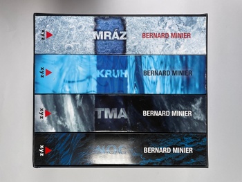 4 x Bernard Minier: Mráz, Kruh, Tma, Noc - dárkový box (komplet)