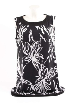 Dámské letní šaty Yessica černé s květy