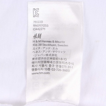 Pánské bílé tričko H&M Original Tee