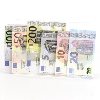 Euro hrací peníze Polly mince a bankovky