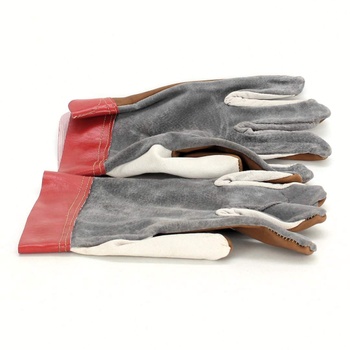 Pracovní rukavice šedočervené